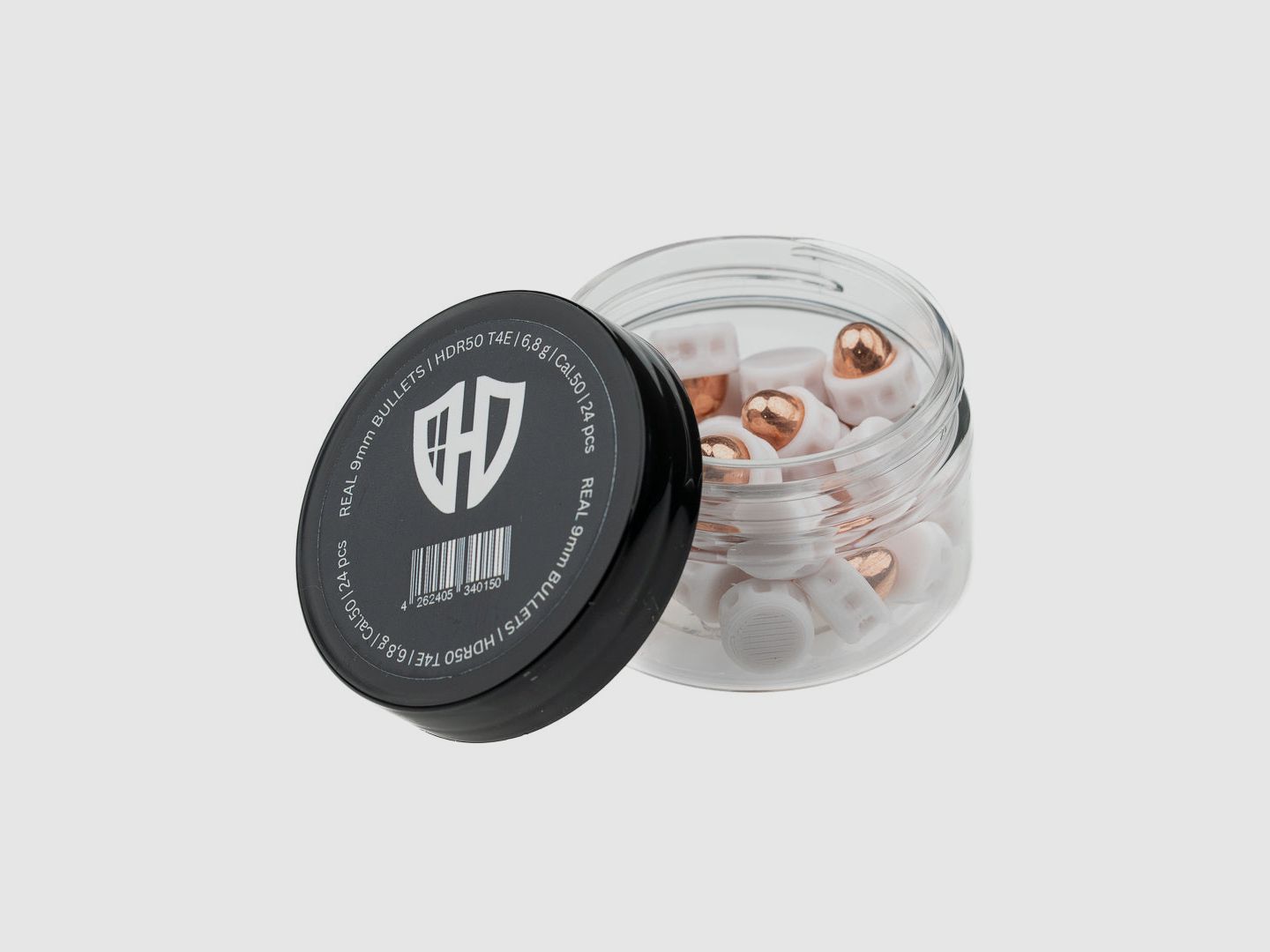 REAL 9mm BULLETS | HDR50 T4E | 6,8 g | Cal.50 | 24 pcs