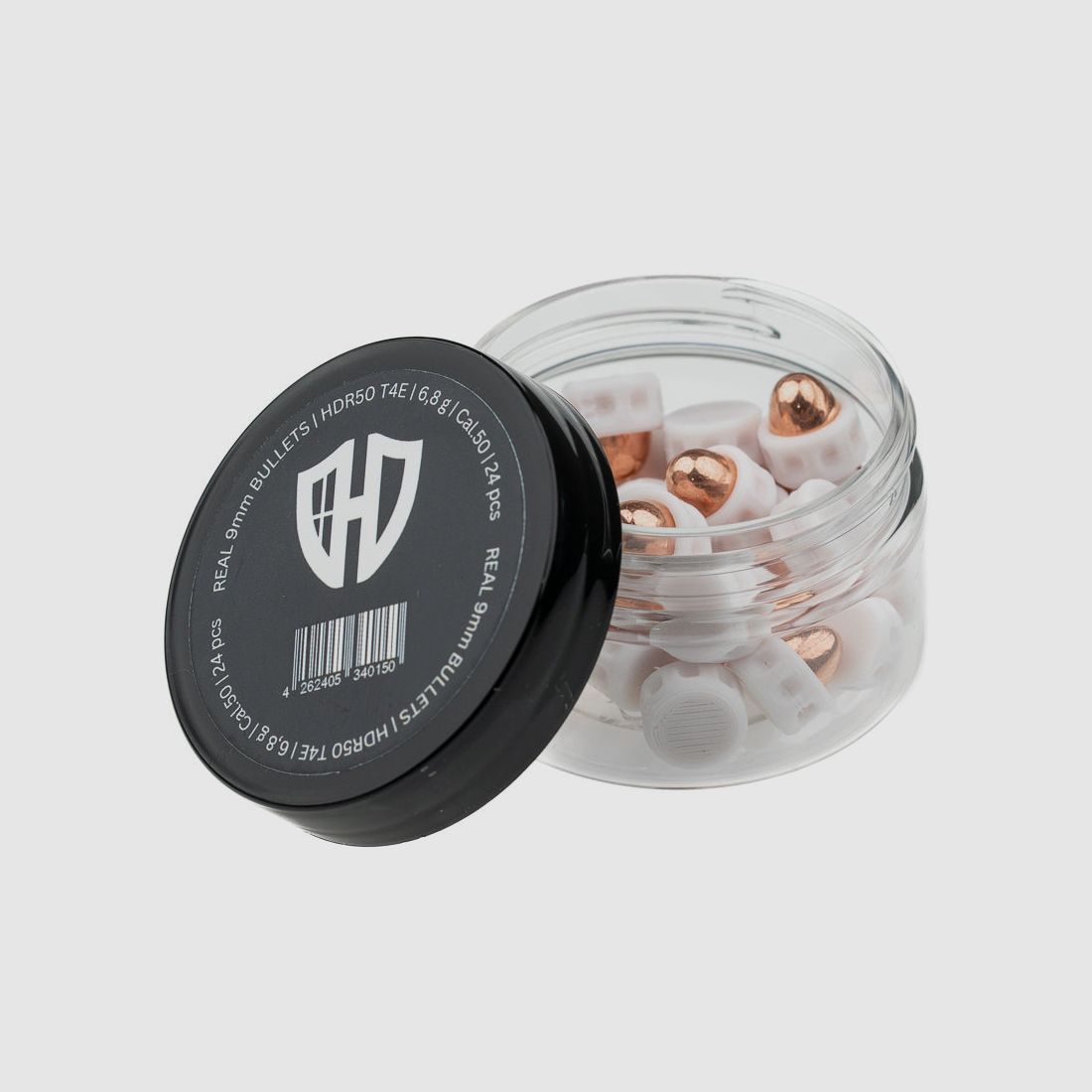REAL 9mm BULLETS | HDR50 T4E | 6,8 g | Cal.50 | 24 pcs