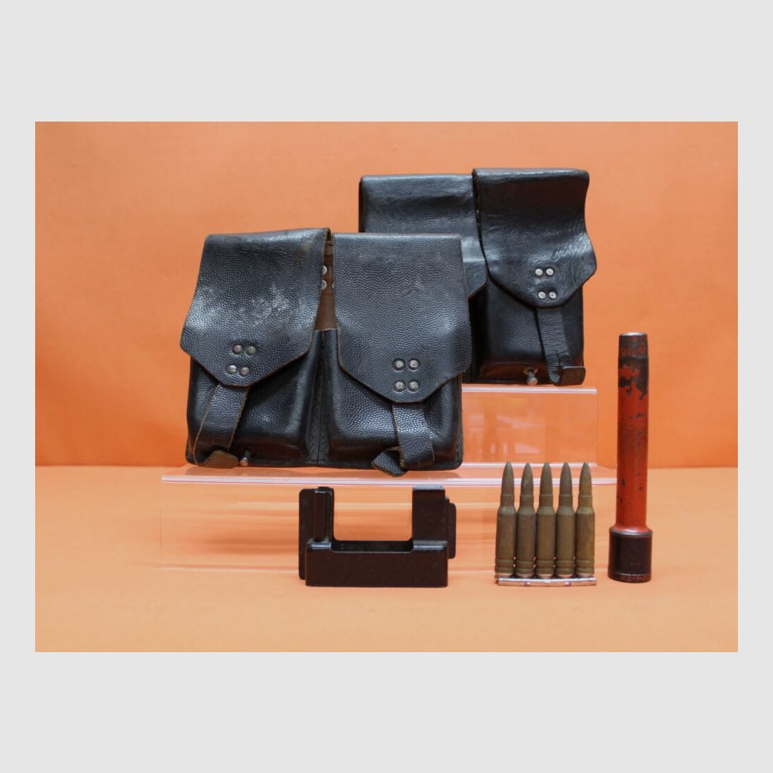 BUND SURPLUS FN FAL (metr.) Komplett-Set1 für G1/STG58: Magazintasche/Manöverpatronengerät/Lader/Exerzierpatronen