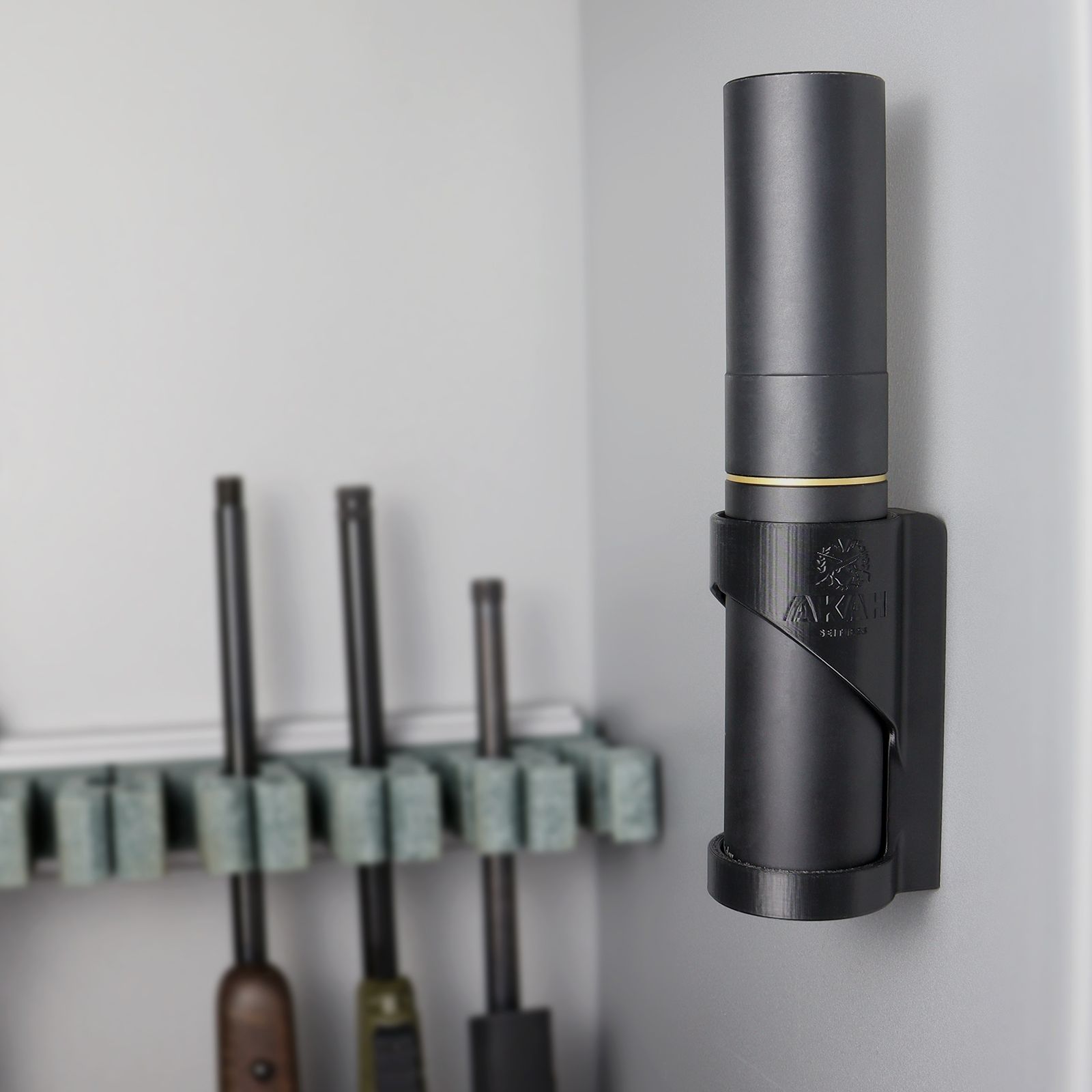 AKAH Schalldämpferhalter Ø62 mm magnetisch