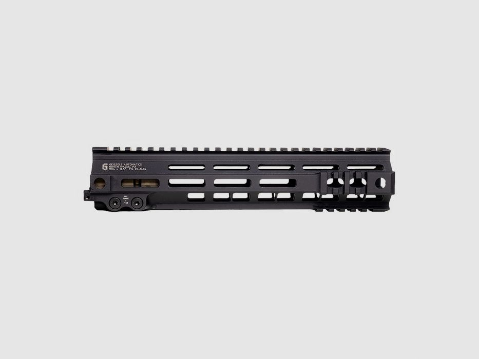 GEISSELE AUTOMATICS AR-15/M16 MK 4 RAILS, GEISSELE AUTOMATICS MK4 10,5″ M-LOK SUPER MODULAR RAIL ZWART, afbeelding 1 van 2