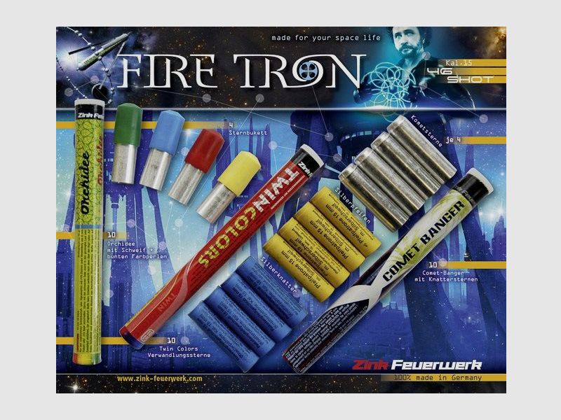 Pyrotechnics and signal effects of zinc 10-piece - 46-piece packs