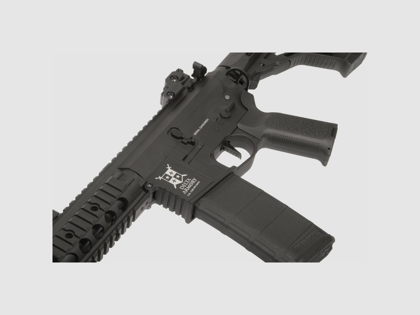AR15 SilentOps CQB ALPHA EAGLE ETU Schwarz S-AEG Softair Gewehr Frei ab 18 Jahren | Delta Armory