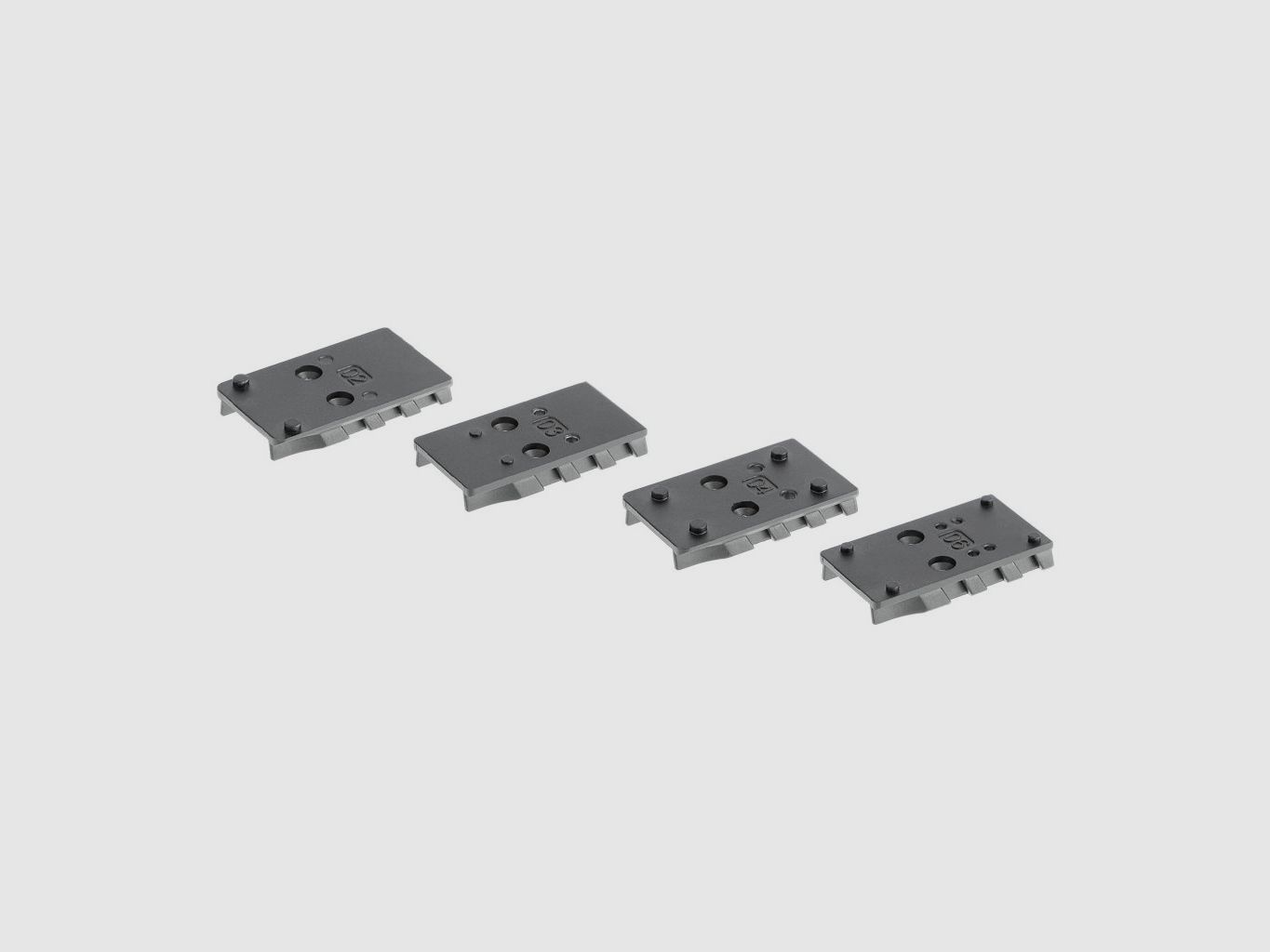 Umarex Adapter Plates, Set mit 4 St. für PDP T4E / Airgun, Footprint für Vortex, C-More, Leupold und Trijicon