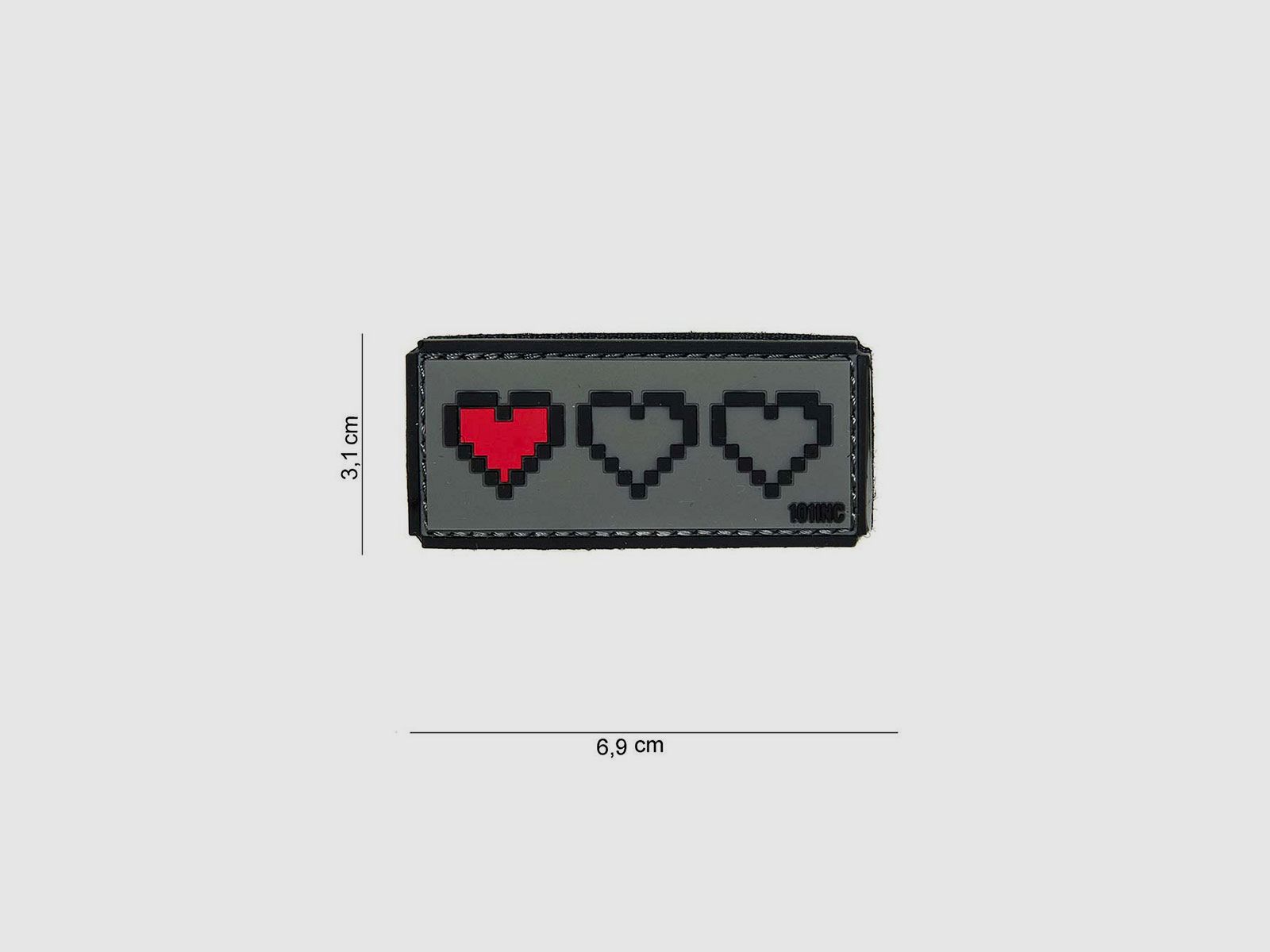 PATCH – TOPPA 3D IN PVC ULTIMA VITA gray #14017