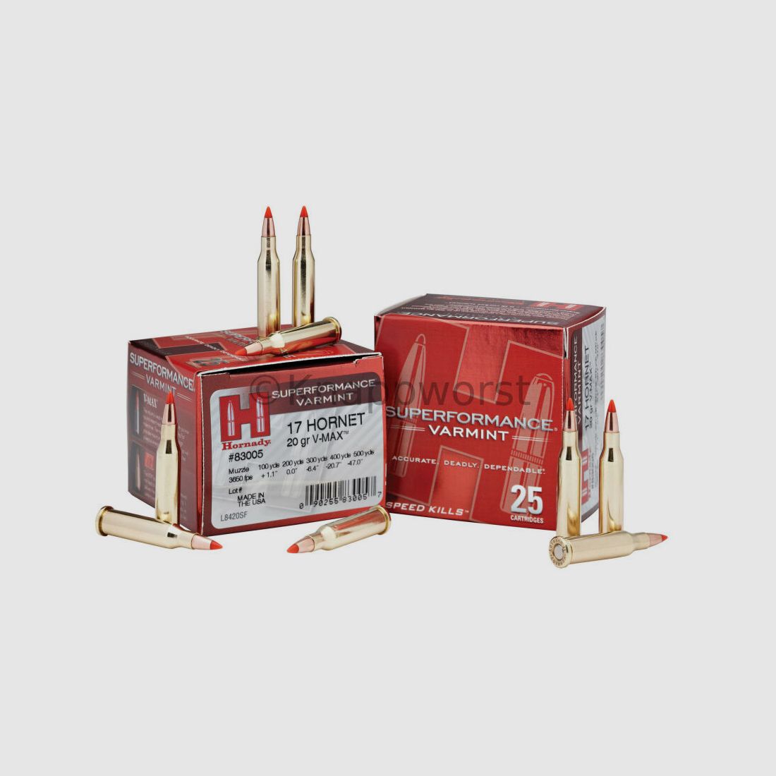 Hornady Hornady V-Max .17Hornet 20grain