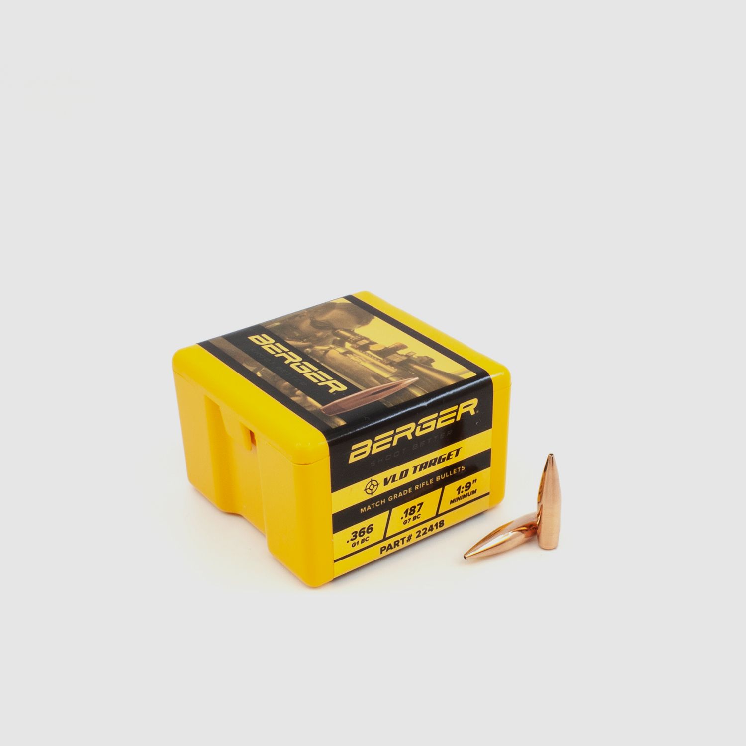 Proiettile Berger .22 VLD Target 70GR 1000 Pezzi