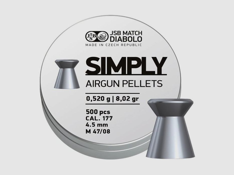 JSB Simply Diabolos 4,5mm x500 0,520 Gramm