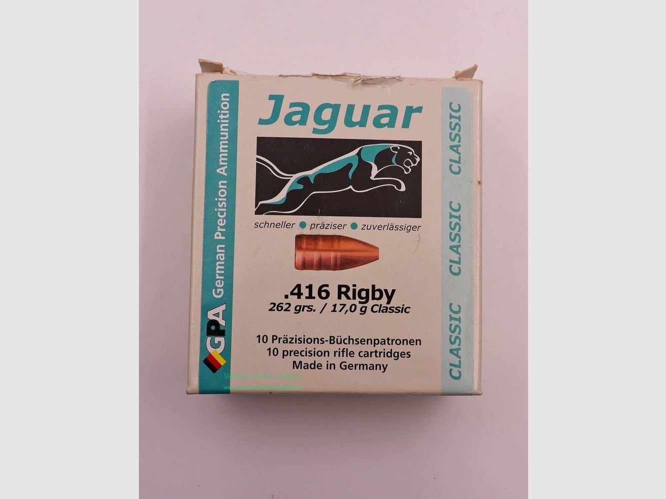 Jaguar Büchsenpatronen .416Rigby