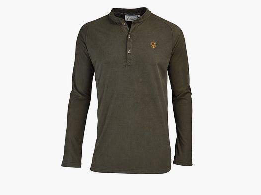Hubertus Funktionsshirt mit Knopfleiste