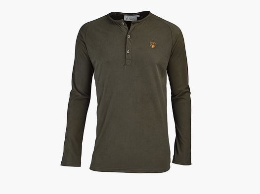 Hubertus functional shirt with button placket