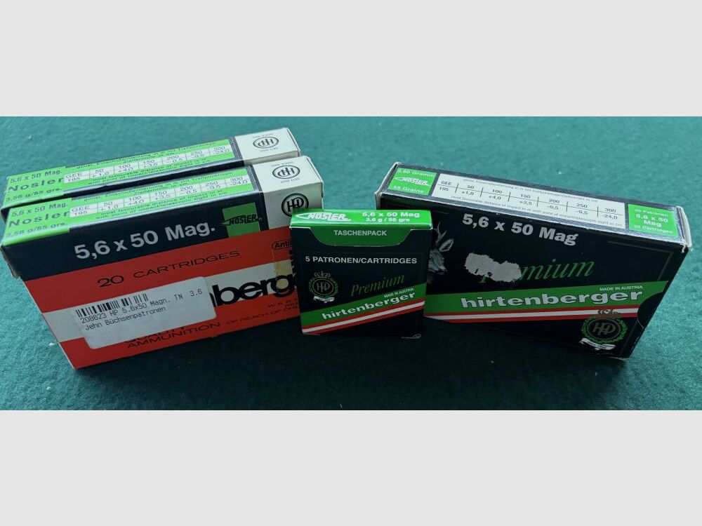 Hirtenberger Premium 55 grs. Nosler