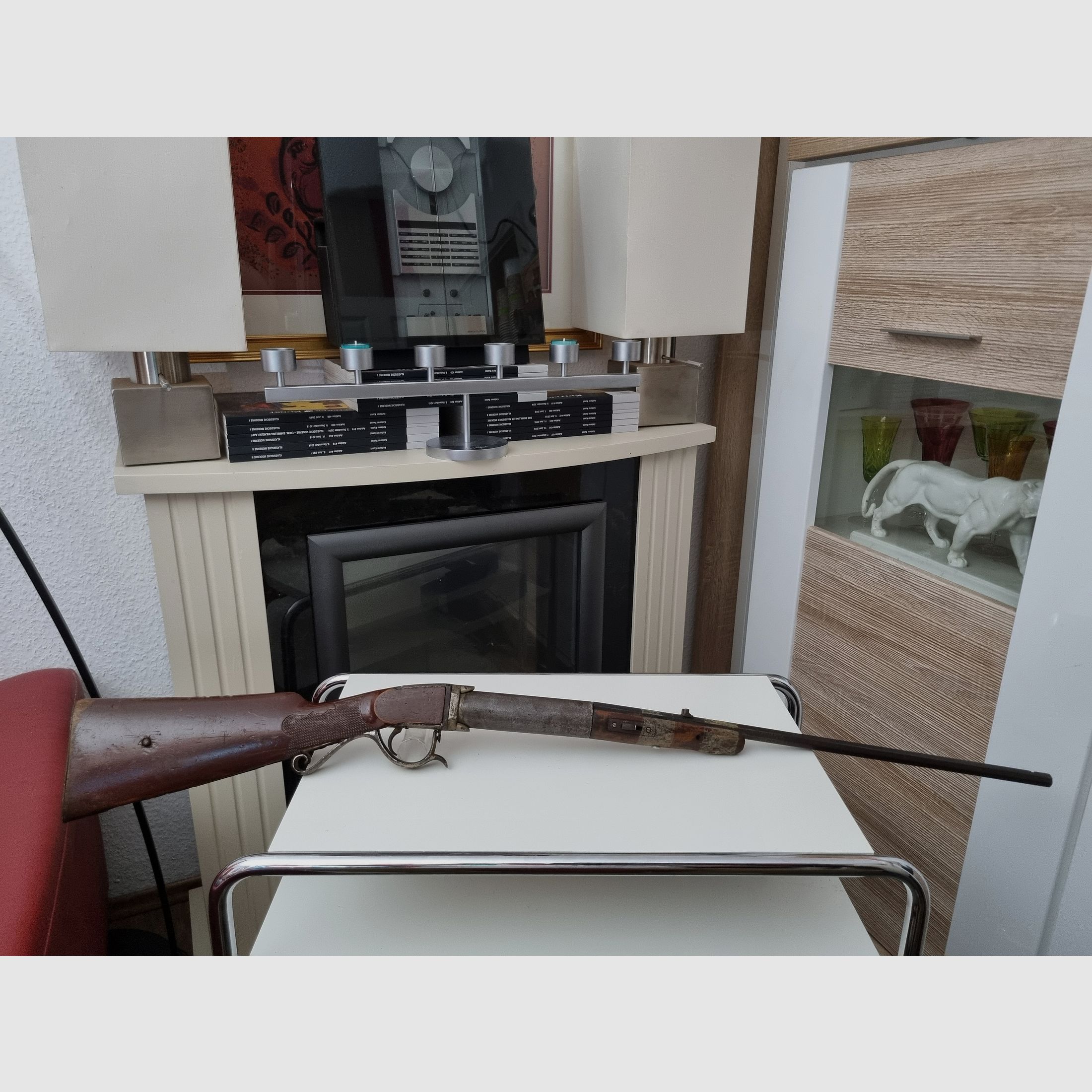 Antique air rifle presumably Oscar Wills