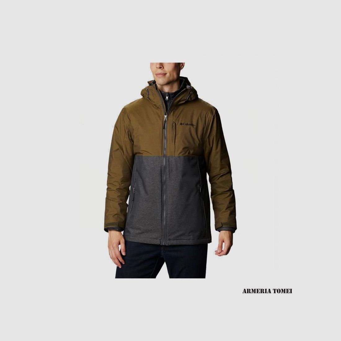 JACKET – MEN – COLUMBIA – RIDGE GATES™ INTERCHANGE Shark Twill, Olive Green Slub, image 1 of 6