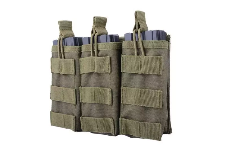 Triple universal magazine pouch – olive