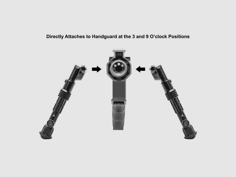 Bi-pieds UTG Zweibein Recon Flex M-Lok 145 - 203 mm