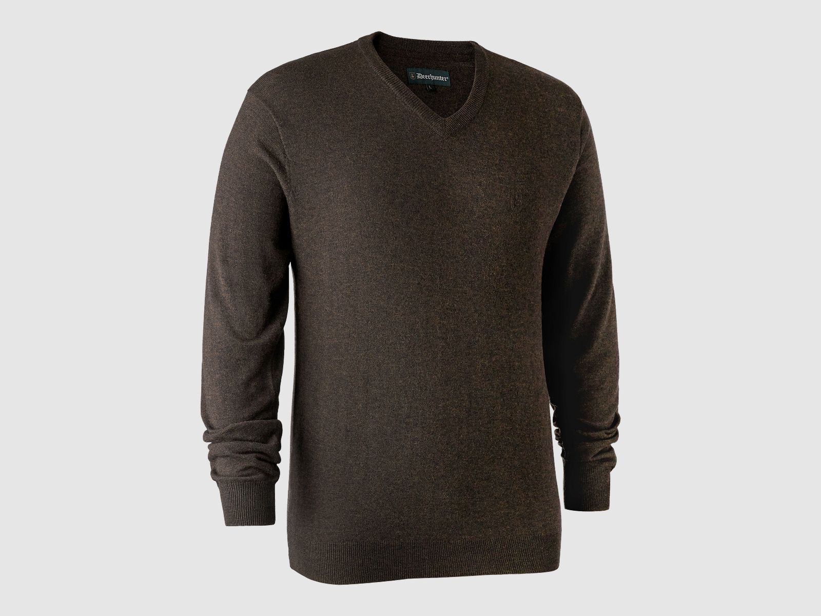 Deerhunter Kingston Knit with V-Neck Dark Elm S