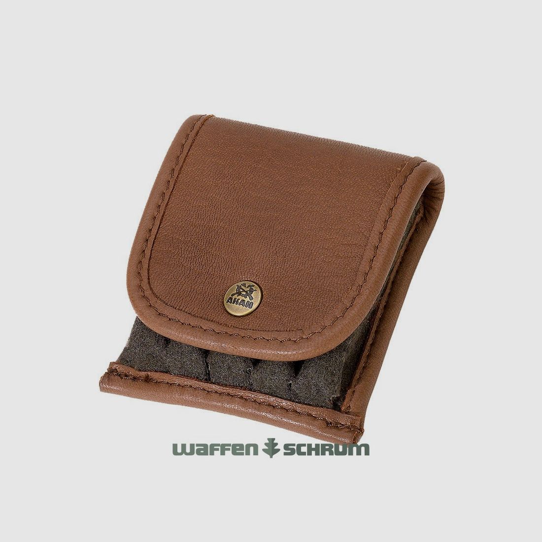 AKAH cartridge case elk leather 5 bullet cartridges