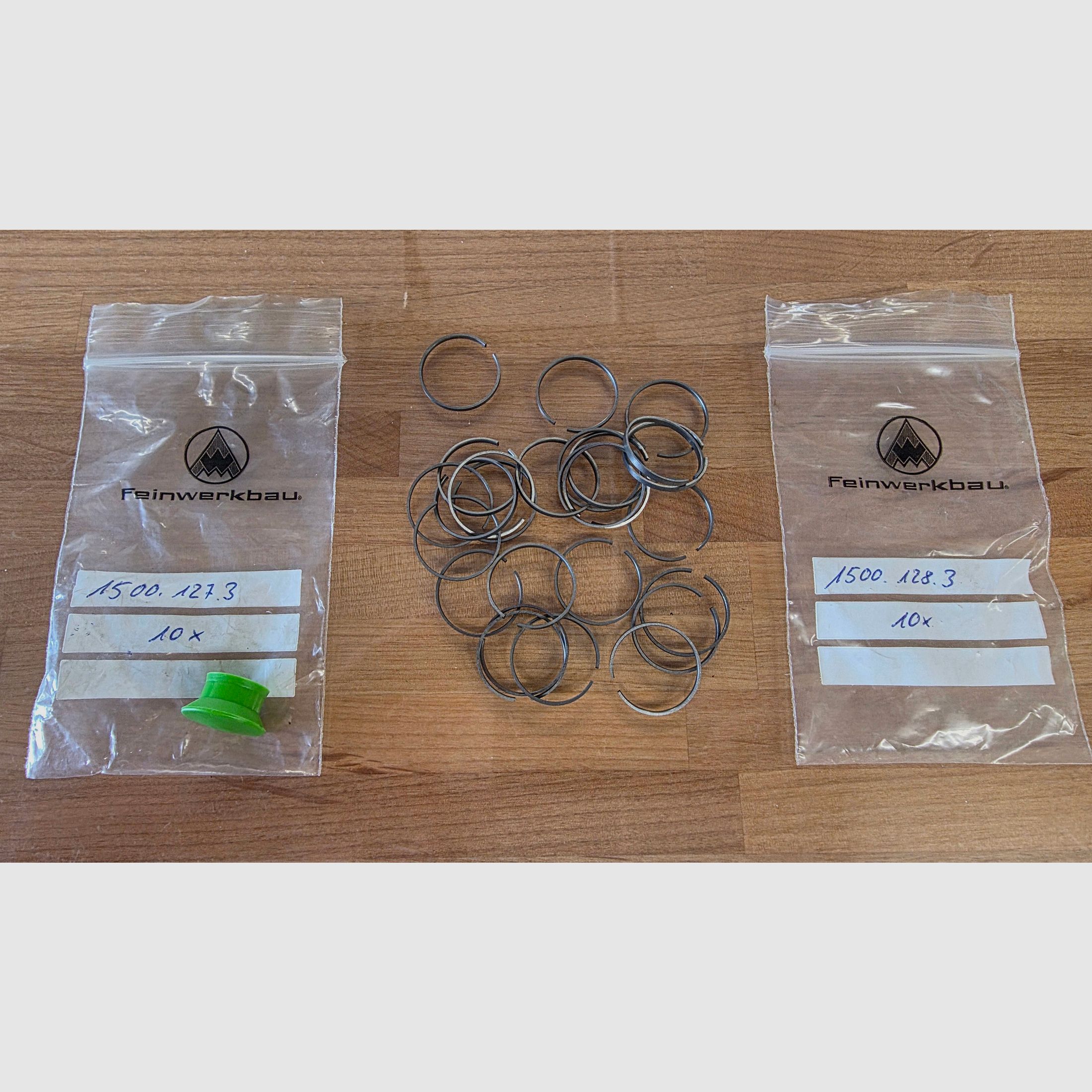 Rechteckring Kolbenring Prallstück Kolbenpuffer Feinwerkbau FWB Mod. 300S 300 Zubehör Diopter Ersatzteile 1500.127.3 und 1500.128.3