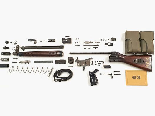 original Heckler & Koch set di parti libere G3 NATO Heckler & Koch incluso il calcio in legno