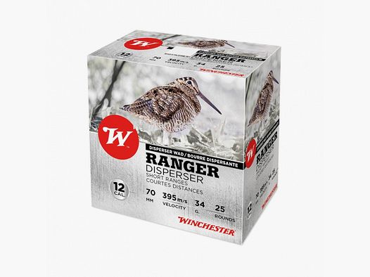 Winchester RANGER DISPERSER, 12-70, 12mm, 34g, P6, 25 pieces