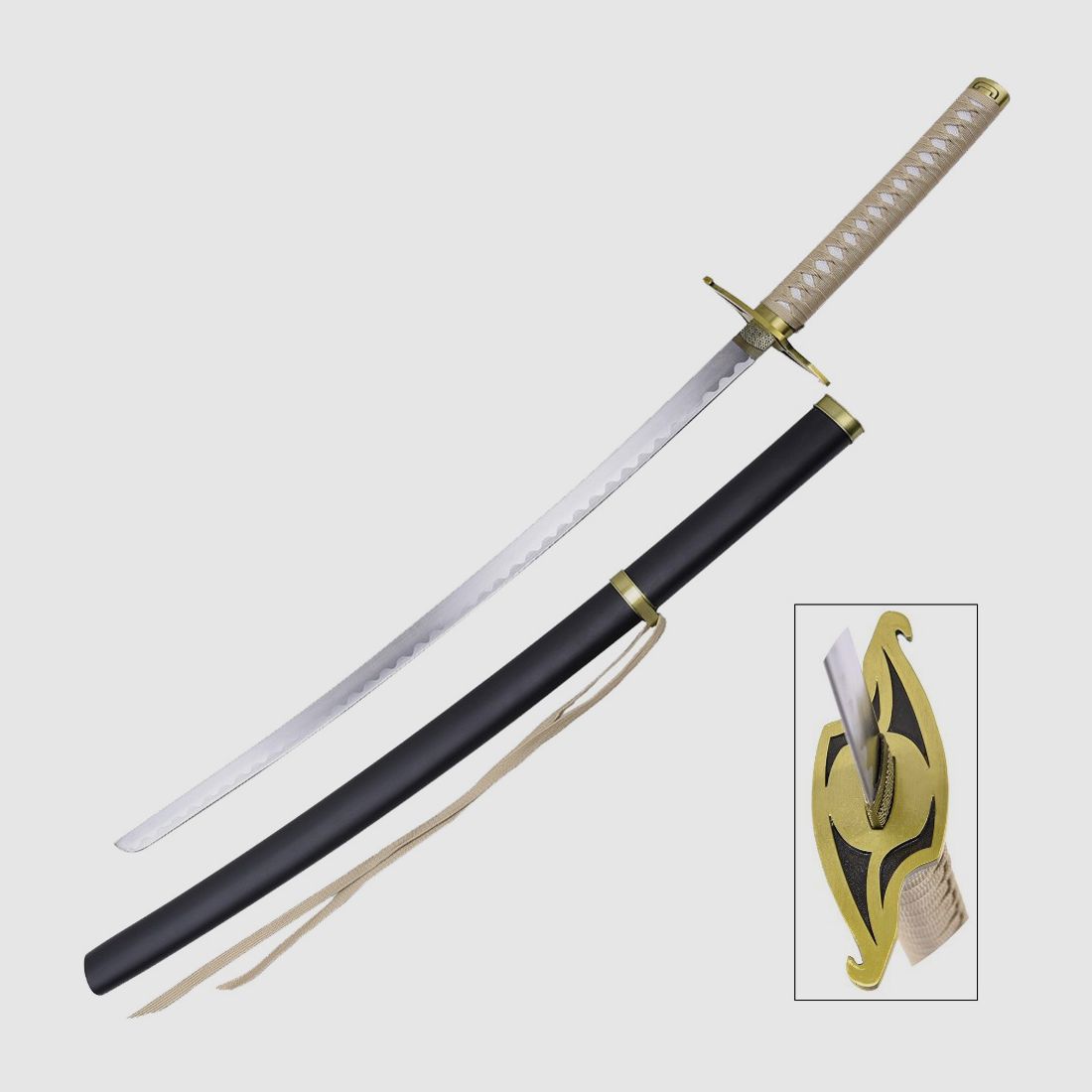 Katana Ulquiorra z czarną saya