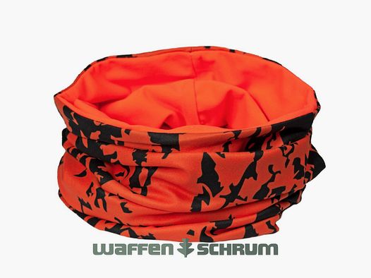 Skogen Neckwarmer Camo Signal Orange Schwarz Tarn