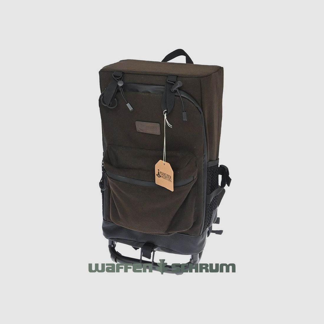 Mjoelner Chaise de chasse à dos Björn Brun avec cadre en métal