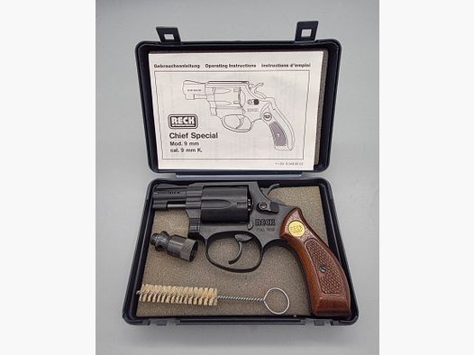 SRS Revolver Reck Chief Special in cal. 9mm blank .380 with PTB 503 proof KD (1993)