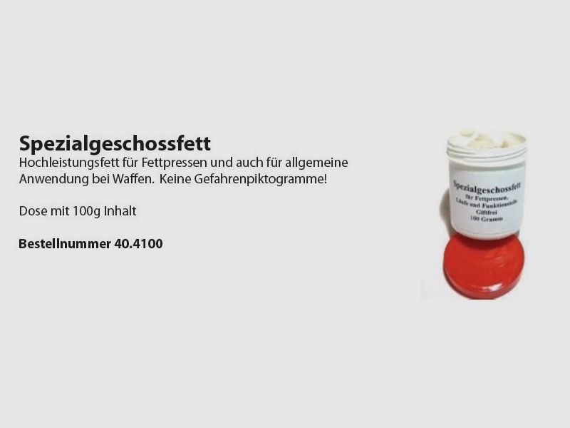 Wyss Spezialgeschossfett