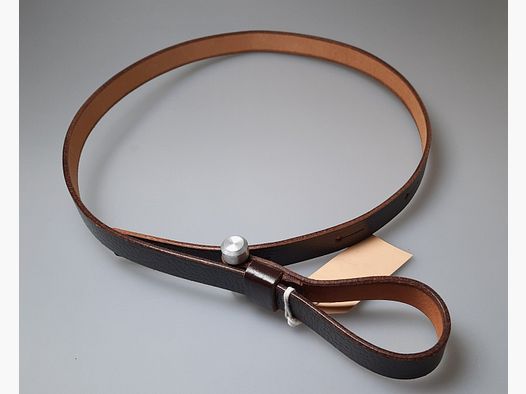 Gewehrriemen mit Knebel, dunkelbraun (Riemenbreite 2cm)