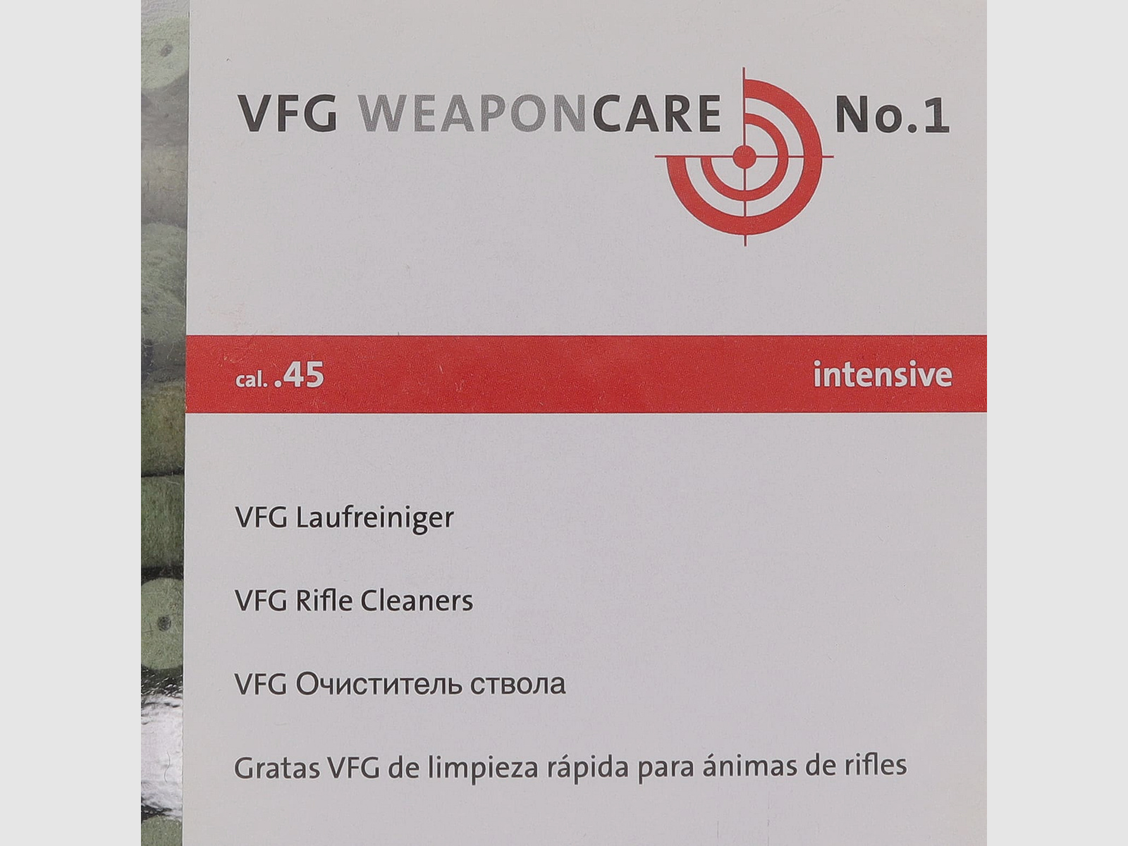 VFG Laufreiniger ''Intensive'' - .45 (250stk.)
