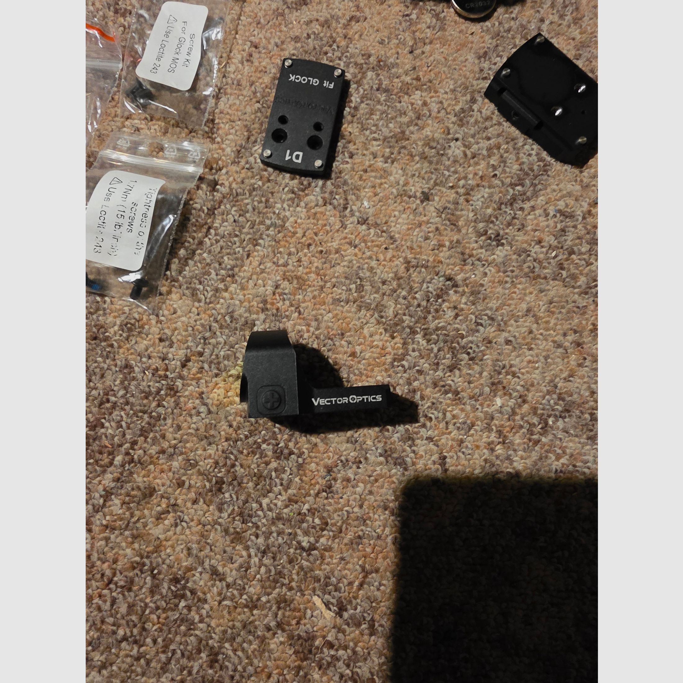 VECTOR OPTICS Red Dot Sight Set 3 MOA for Glock Pistol Red Dot Sight Reflex Sight 1x20x28 Red Dot Frenzy X