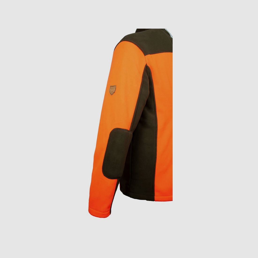 Signal Fleecejacke - orange/grün