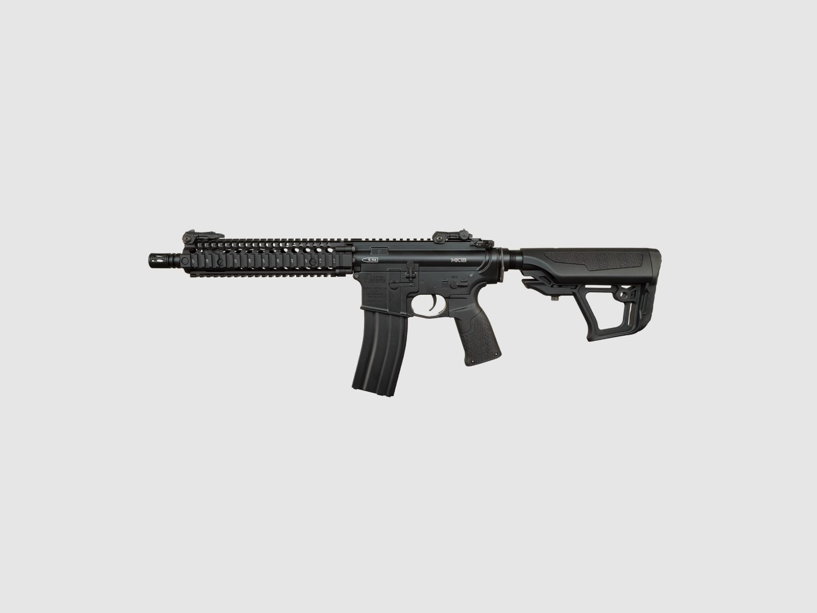 ICS EMG Daniel Defense MK18 S3 (ICS-180S3) Rifle Airsoft S-AEG Negro a partir de 18 años