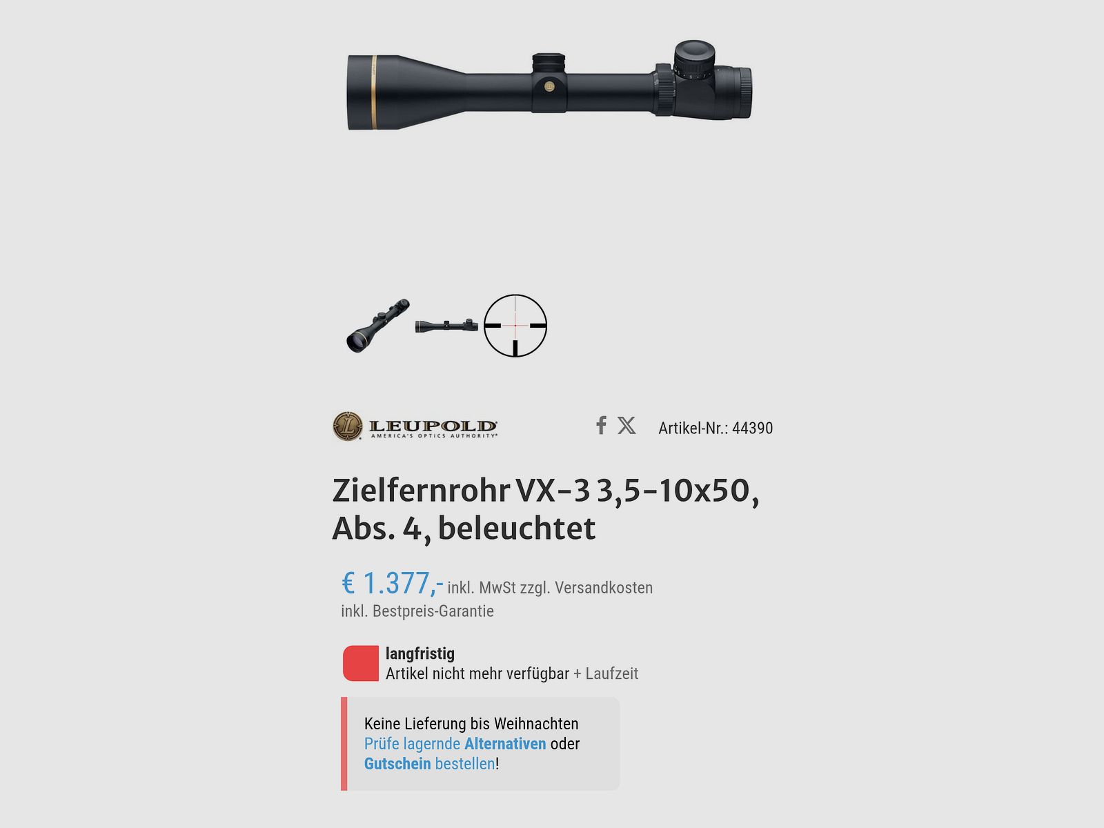 Leupold VX3 3.5-10x50 LA Deutsch