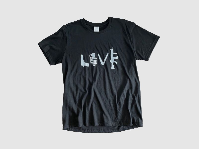FUN-SHIRT "LOVE" - BLK