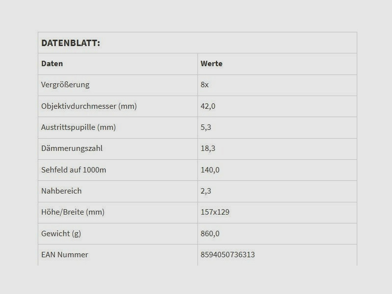Meopta Fernglas Meopro Air 8x42 HD