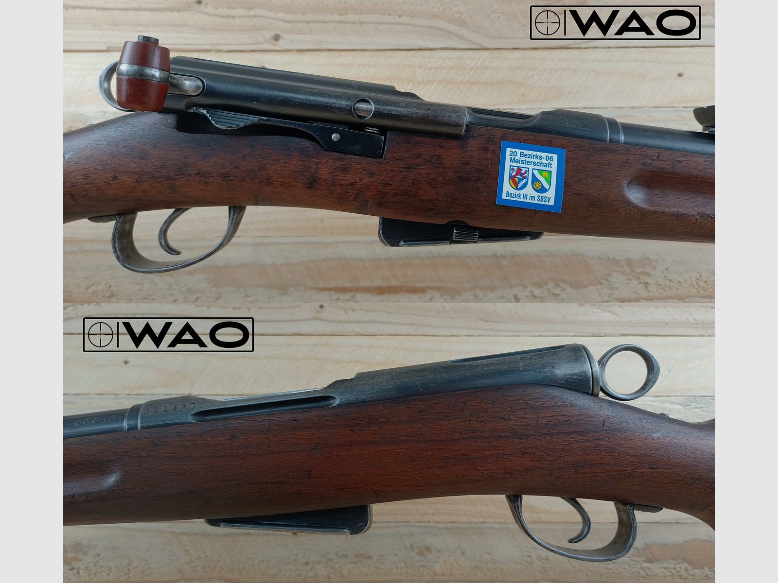 Schmidt Rubin G11, Kal. 7,5x55 Swiss *gültiger deutscher Beschuss*