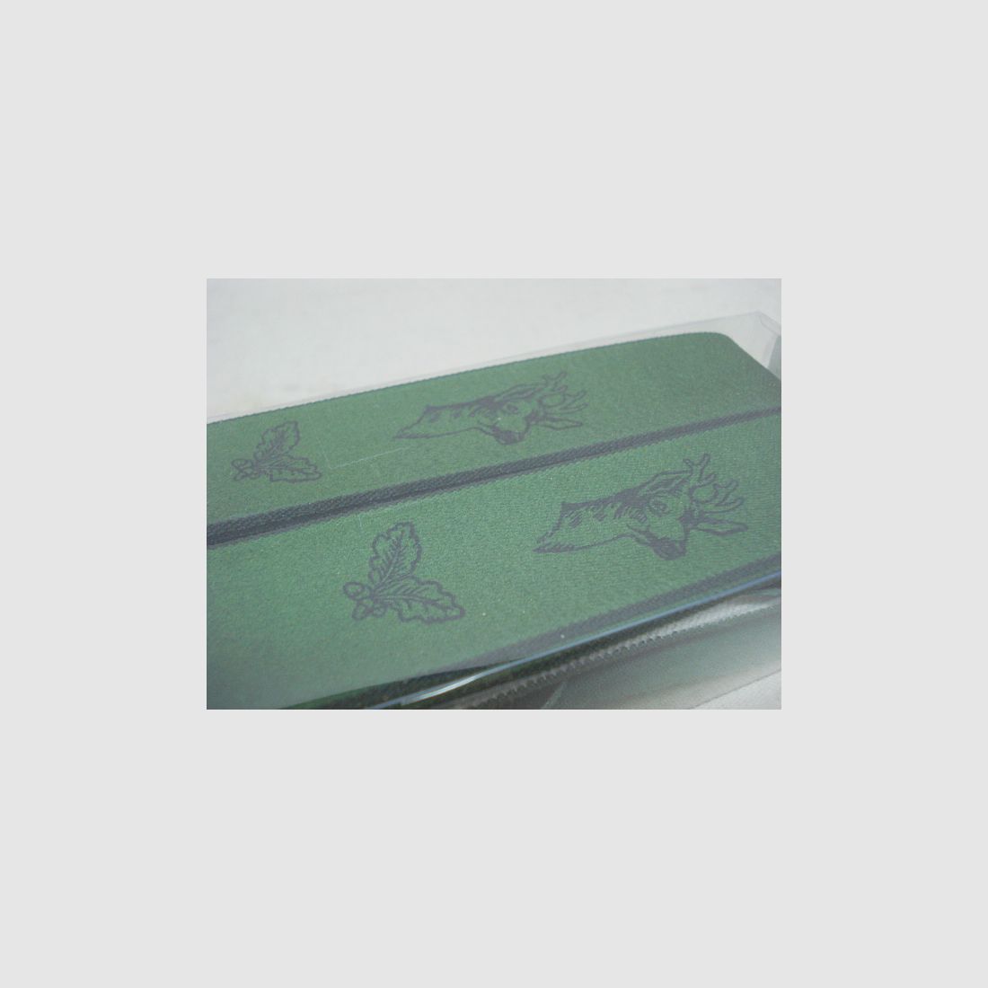 Bretelle Roe Buck in pelle - anelli neri/verdi