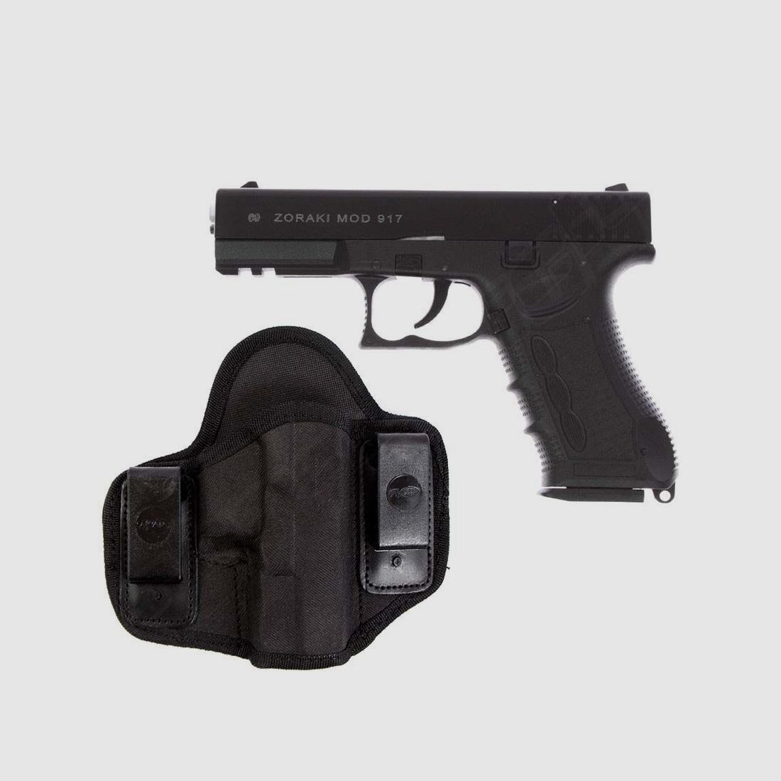 Divers Zoraki 917 schwarz /chrom Schreckschuss Set - ''kleiner