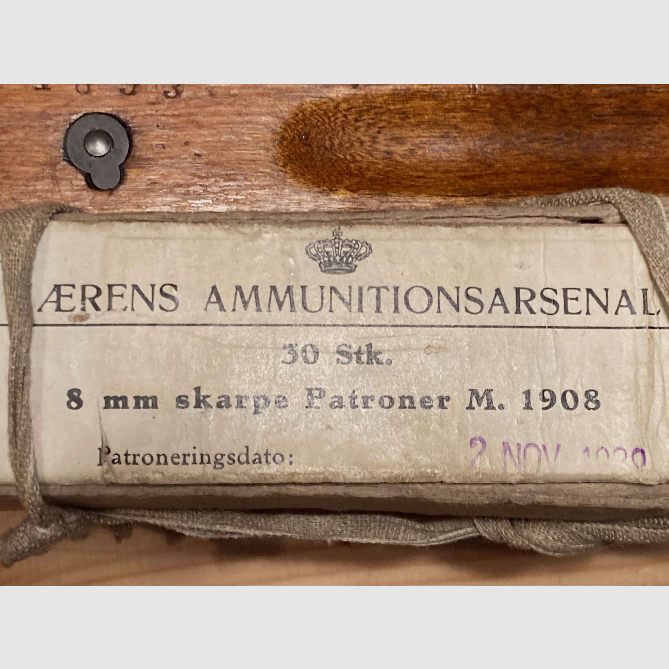 Schweden Rolling Block 8x58R Danish Krag 1872 Sammlermunition