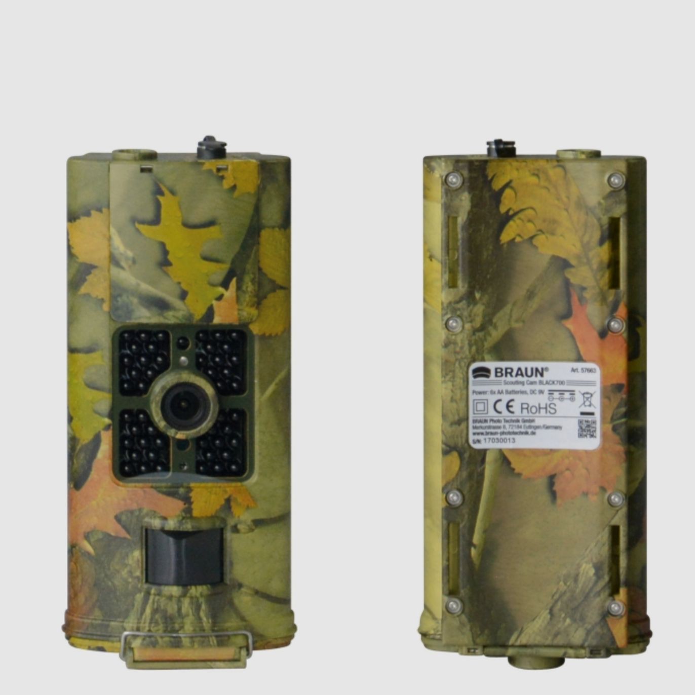 BRAUN 57663 Scouting Cam Trail Camera Black 700