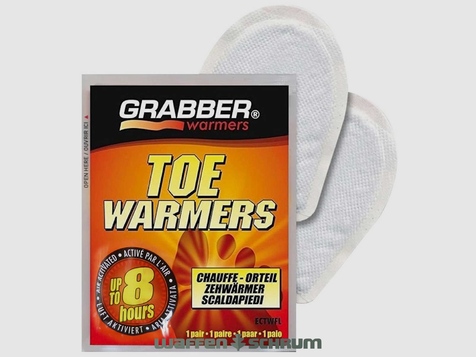 Grabber toe warmers 1 pair
