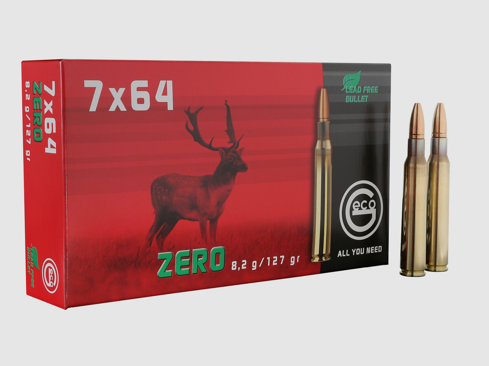 Geco Büchsenpatronen Zero 7x64. 127 grains