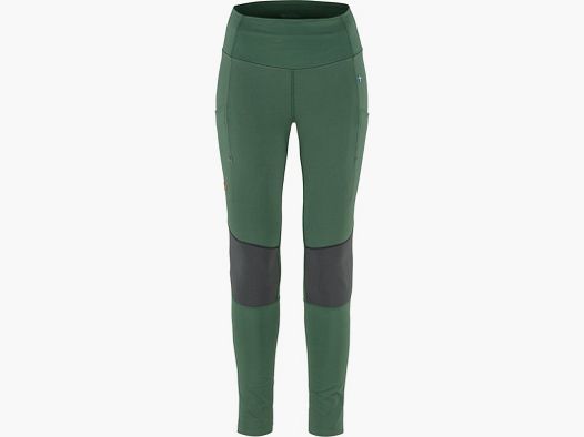 Fjällräven Damen Leggings Abisko Värm Trekking Tights Grün/Grau XS