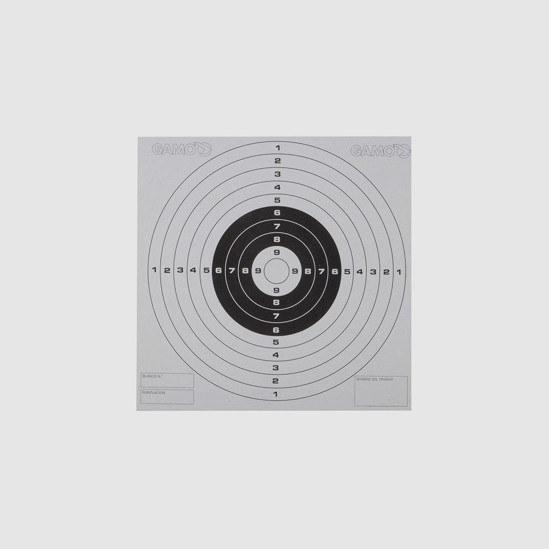 Luftgewehr Zielscheibe Trainingsscheibe 10er Ringeinteilung 14 x 14 cm 100 StĂĽck