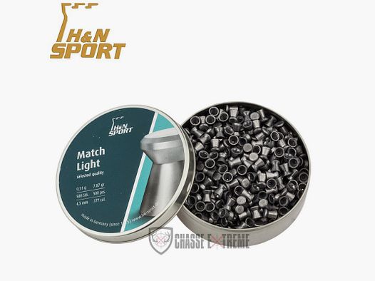 500 Diabolo H&N Match Light Kal. 4,5 mm