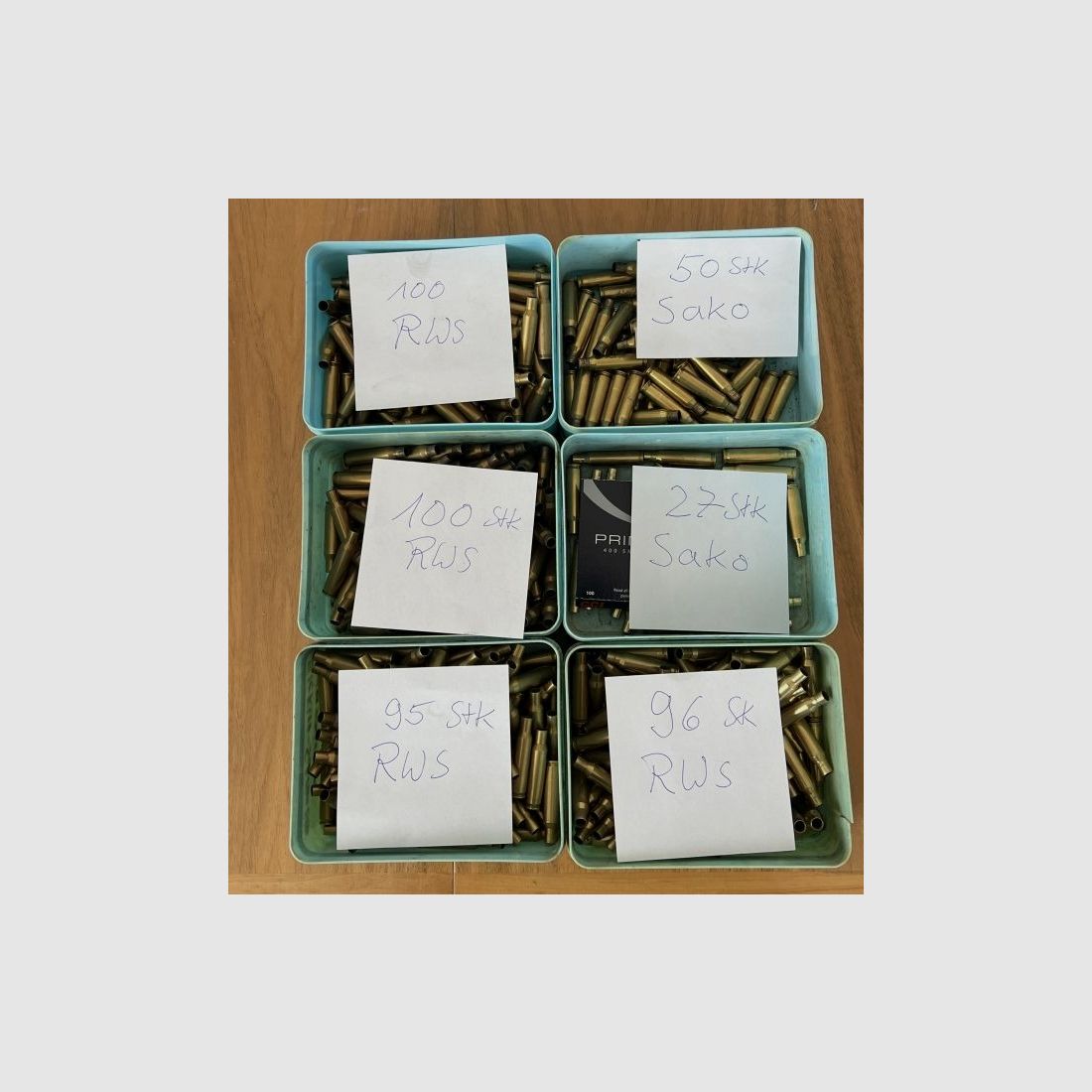 Cases .222 Rem. from RWS + Sako