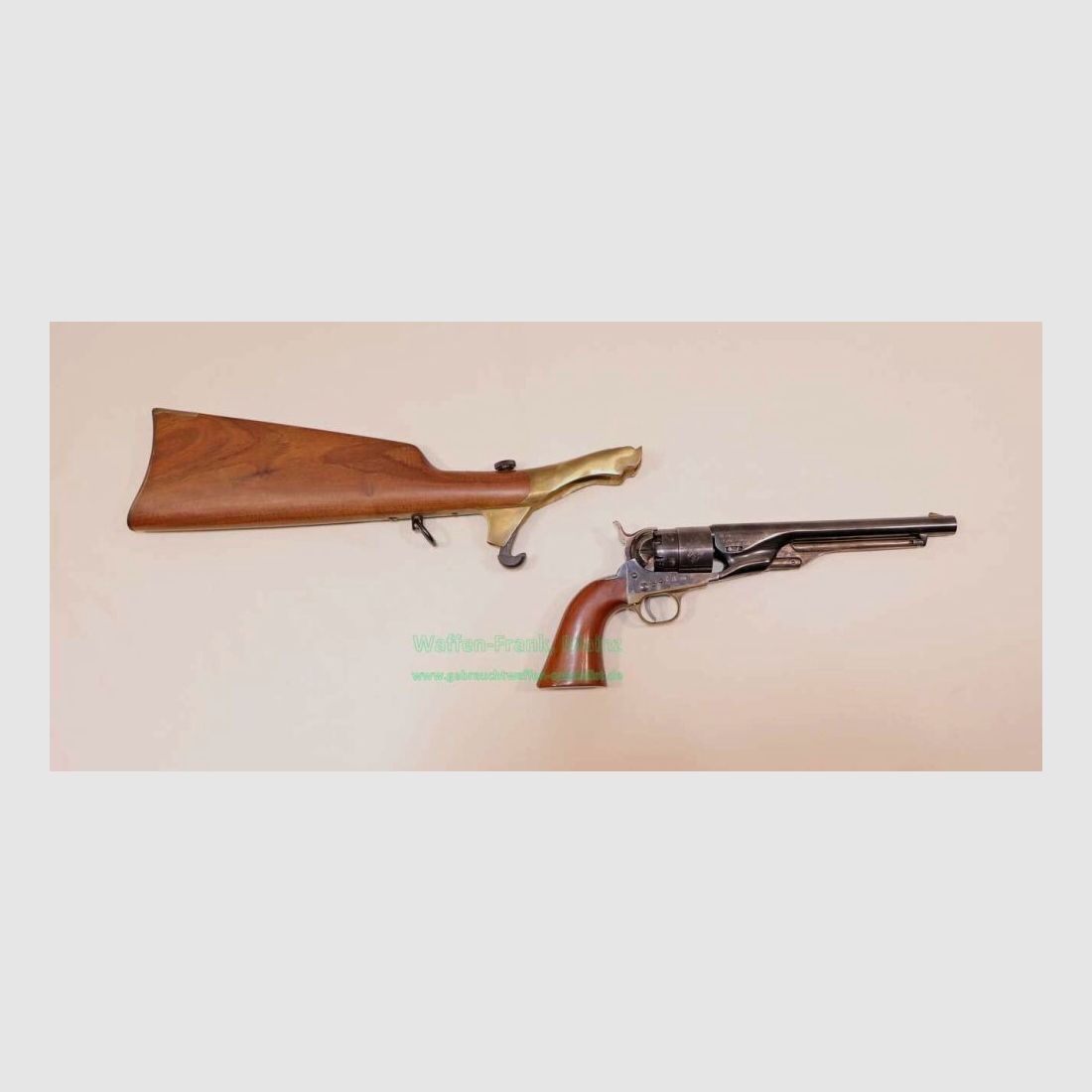 Uberti - Gardone/Italien Anschlagschaft Perkussionsrev.